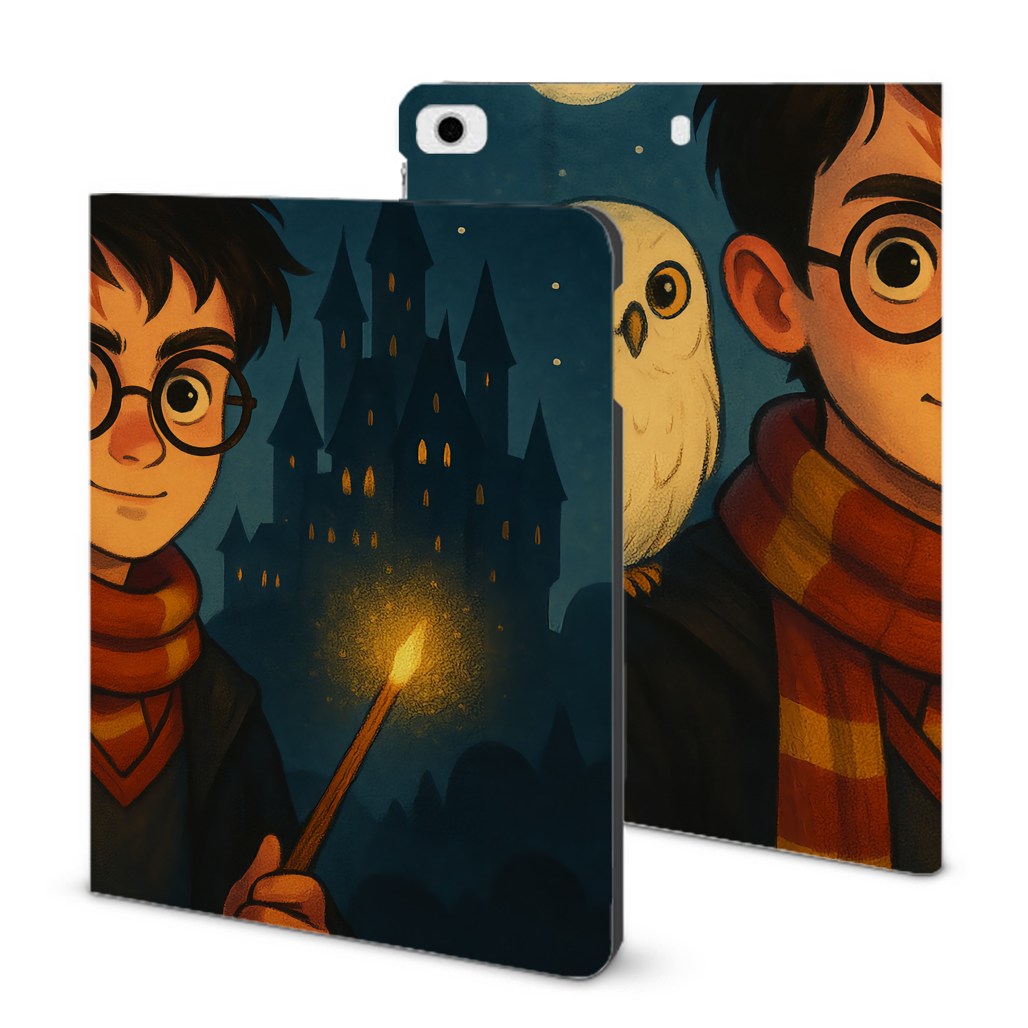 （画像用） Harry Potter ハリー・ポッターシリーズ IPad ケース ブック型 PUレザー TPU 耐衝撃 軽量 薄型 ペン収納なし 全面保護 IPad 各モデル対応